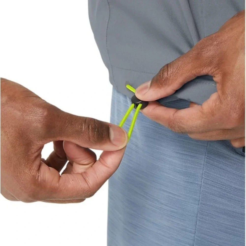 ASICS® (Men's 2XL) Waterproof Jacket in Sheet Rock/Lime Zest - $110